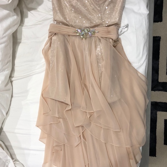 Gigi Brand Beige/Nude Short Tube Top Dress Size 8 - Picture 6 of 8